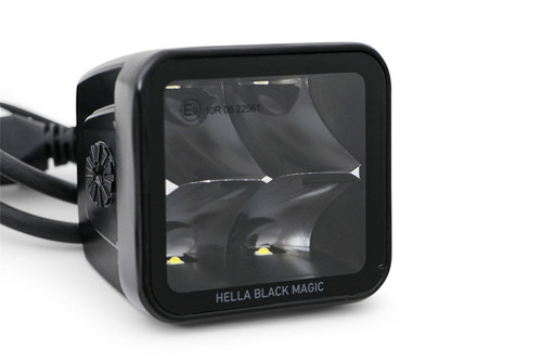 Spot Light set LED Hella Black Magic Cube 12/24V 5700K Long distance