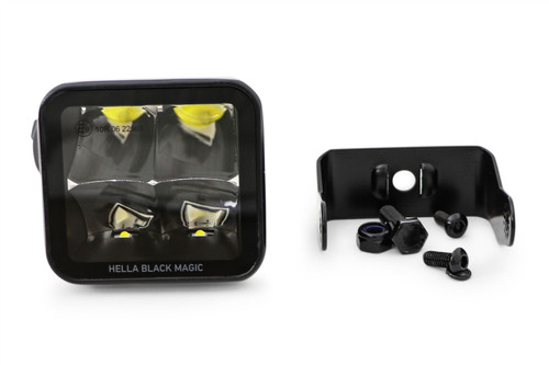 Spot Light set LED Hella Black Magic Cube 12/24V 5700K Long distance