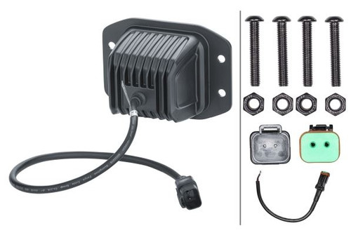 Spot Light set LED Hella Black Magic Cube DRL 12/24V 5700K Short distance recessed