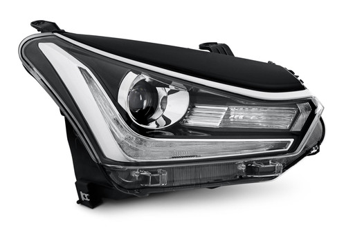 Headlight right black trim LED Isuzu D-Max 18-20