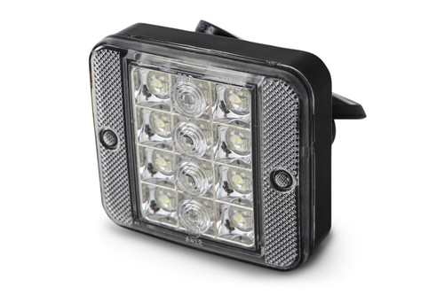 Reverse light square LED clear Universal Car Van Tipper Horsebox Trailer JDM US Import