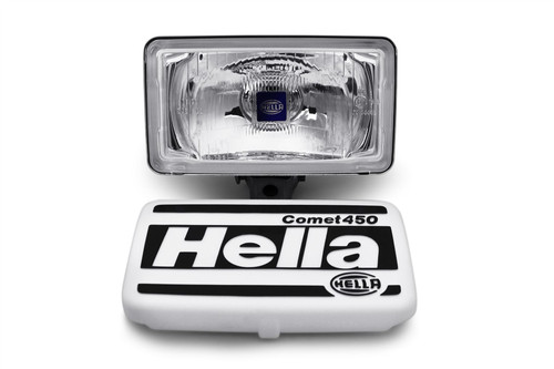 Spot Light Hella Comet 450 with bulbs wiring and protective cover set