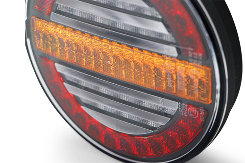 Rear light LED hamburger with dynamic indicator universal