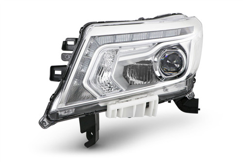 Headlight left chrome LED Nissan Navara 15-