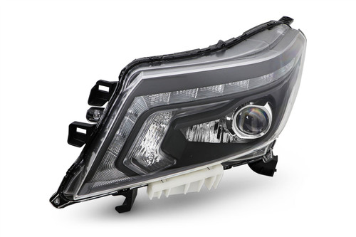 Headlight left black LED Nissan Navara 15-