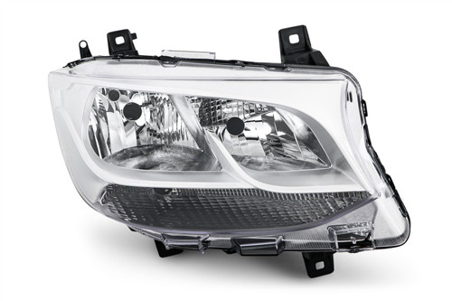 Headlight right chrome Mercedes Benz Sprinter 18-