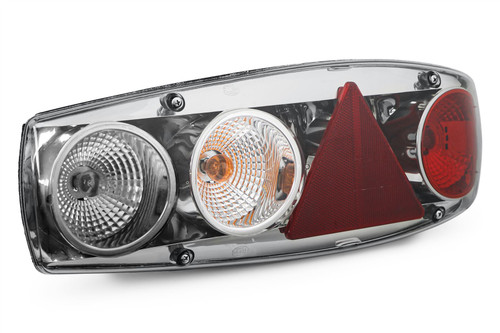 Rear light right smoked grey with reverse triangular reflector Caravan Caraluna II
