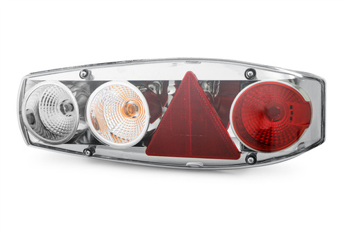 Rear light right smoked grey with reverse triangular reflector Caravan Caraluna II