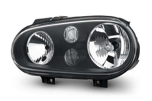 Headlights set black with fog light Volkswagen Golf MK4 98-03