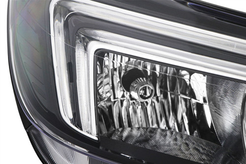 Headlight right halogen black LED DRL Vauxhall Mokka 16-19