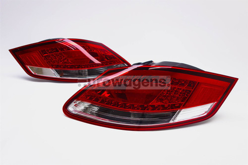 Rear lights set red clear LED Porsche Boxster Cayman