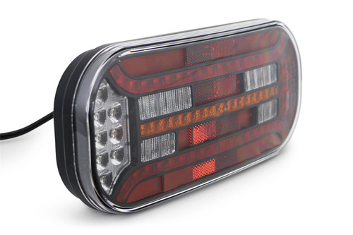 Rear light right LED rectangular reflector 