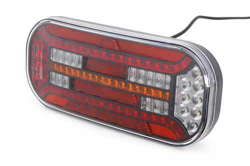 Rear light left LED triangle reflector 