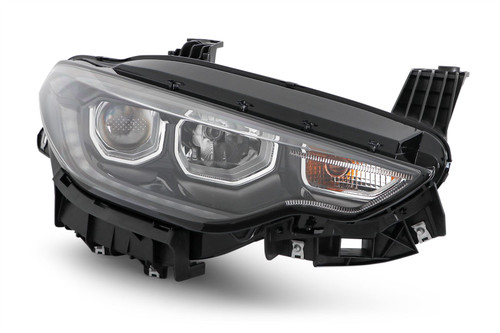 Headlight right xenon LED DRL black Fiat Tipo 15- 