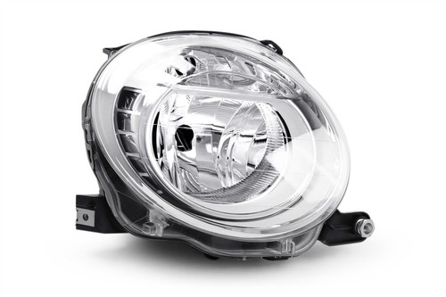 Headlight right low dipped beam Fiat 500 07-15