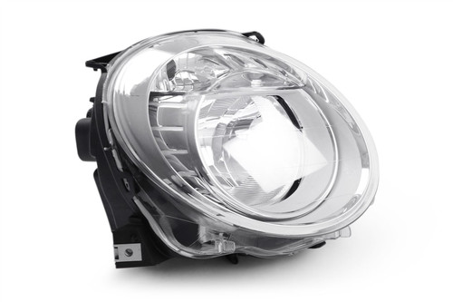 Headlight right low dipped beam Fiat 500 07-15