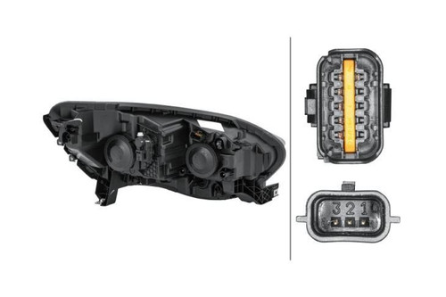 Headlight left halogen LED DRL Renault Scenic Grand Scenic 17-