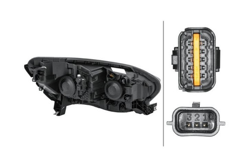 Headlight left halogen LED DRL Renault Scenic Grand Scenic 17-
