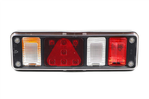 Rear light left triangle reflector trailer lorry Krone Fruehauf Feldbinder Reisch DAF