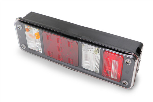Rear light left triangle reflector trailer lorry Krone Fruehauf Feldbinder Reisch DAF