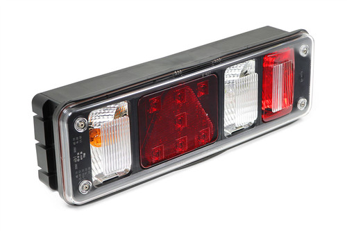 Rear light left triangle reflector trailer lorry Krone Fruehauf Feldbinder Reisch DAF 