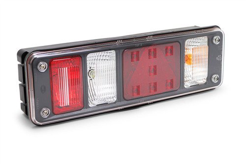 Rear light right triangle reflector trailer lorry Krone Fruehauf Feldbinder Reisch DAF 