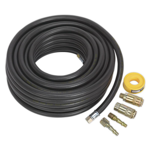 Sealey AHK01 Air Hose Kit 15m x Ø8mm with Connectors