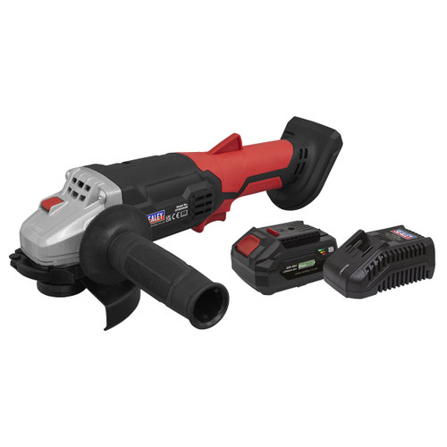 Sealey CP20VAGBKIT1 Cordless Angle Grinder Kit Ø115mm 20V 4Ah SV20 Series