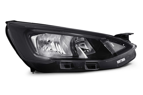 Headlight right black with LED DRL Ford Focus MK4 18- 