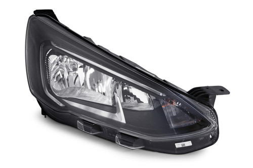 Headlight right black with LED DRL Ford Focus MK4 18- 