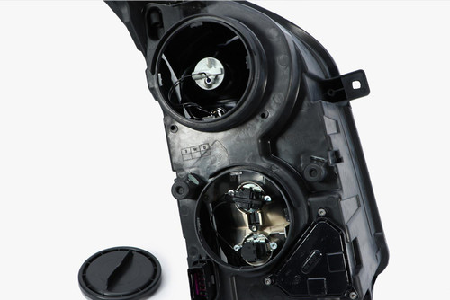 Headlight left black VW Crafter 06-12