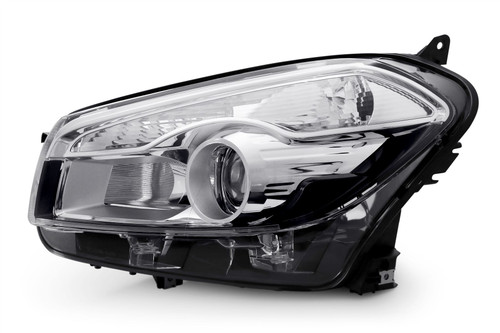 Headlight left Nissan Qashqai 10-13 Hella