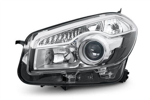 Headlight left xenon Nissan Qashqai 10-13 Hella