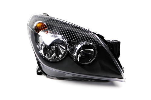 Headlight right black Vauxhall Astra H 04-07