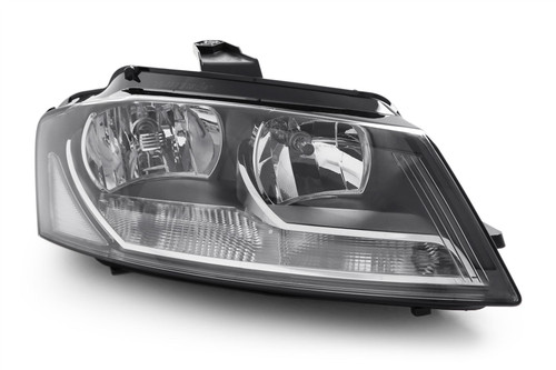Headlight right black Hella Audi A3 08-12