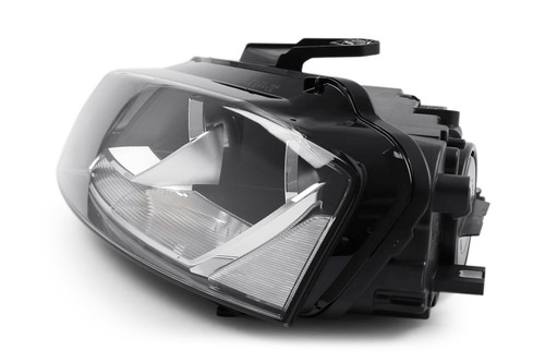 Headlight left black Hella Audi A3 08-12