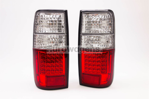 Rear lights set LED red clear Toyota Land Cruiser HDJ80 91-98