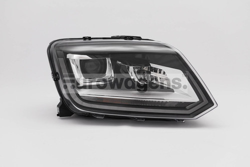 Headlight right black bi xenon LED DRL VW Amarok 14-