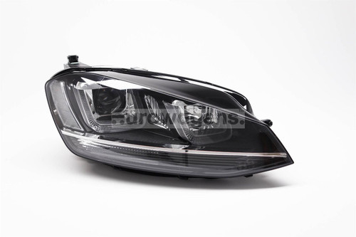 Headlight right black bi xenon LED DRL AFS VW Golf MK7 12-16