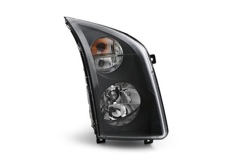 Headlight right black with DRL VW Crafter 13-16