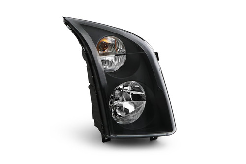 Headlight right black with DRL VW Crafter 13-16