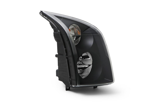 Headlight right black with DRL VW Crafter 13-16