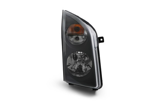 Headlight right black with DRL VW Crafter 13-16