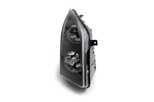 Headlight right black with DRL VW Crafter 13-16