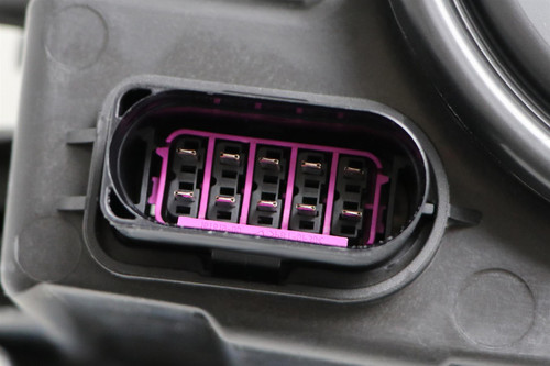 Headlight right black with DRL VW Crafter 13-16