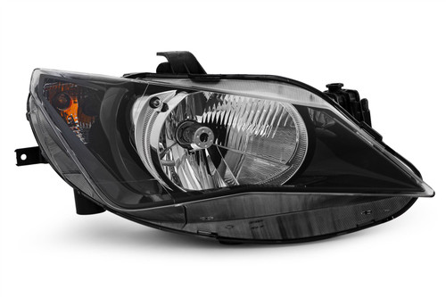 Headlight right black Seat Ibiza 12-16