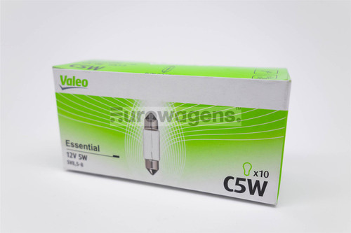 C5W x2 Number plate interior light bulb Valeo Essential