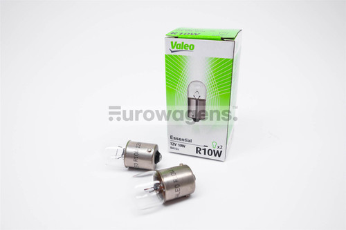 R10W x2 Rear parking number plate light bulb Valeo Essential