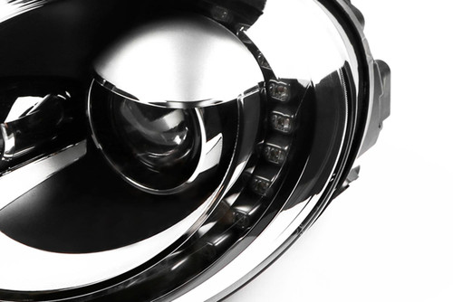 Headlight left black bi-xenon DRL VW Beetle 11-18