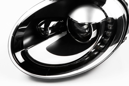 Headlight left black bi-xenon DRL VW Beetle 11-18
